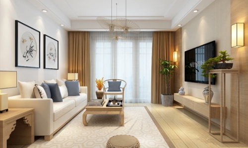 暢想空間設(shè)計-湖畔606戶型日式風格